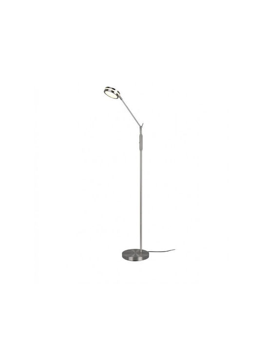 Trio Lighting Franklin LED Stehleuchte H133xB23cm. mit Einstellbarem Weißem Licht 650lm Silber