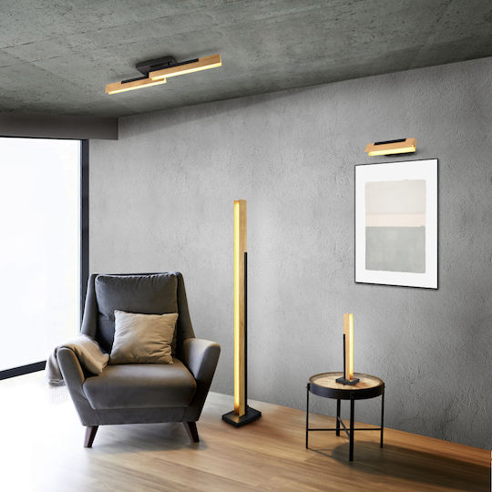 Trio Lighting Kerala LED Φωτιστικό Δαπέδου Υ120xΜ19εκ. με Θερμό Λευκό Φως 1950lm Μελί