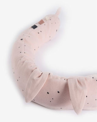 Minene Mini Snuggly Crib Bumpers Snake Inside Pink 6x105cm