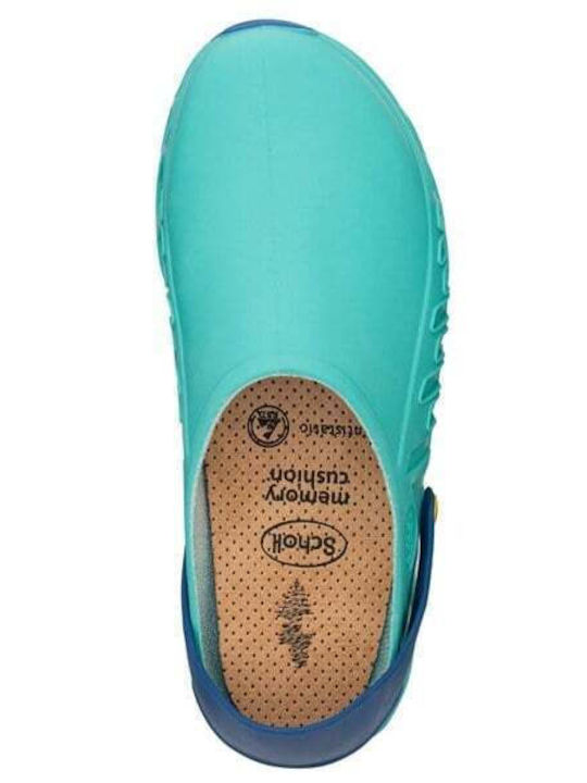 Scholl Anatomic Green Clogs