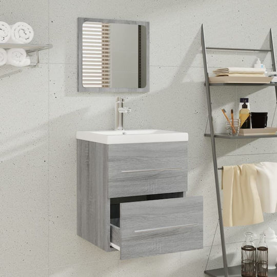vidaXL Countertop with Sink L41xW38.5xH48cm Sonoma