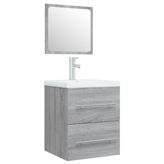 vidaXL Countertop with Sink L41xW38.5xH48cm Sonoma