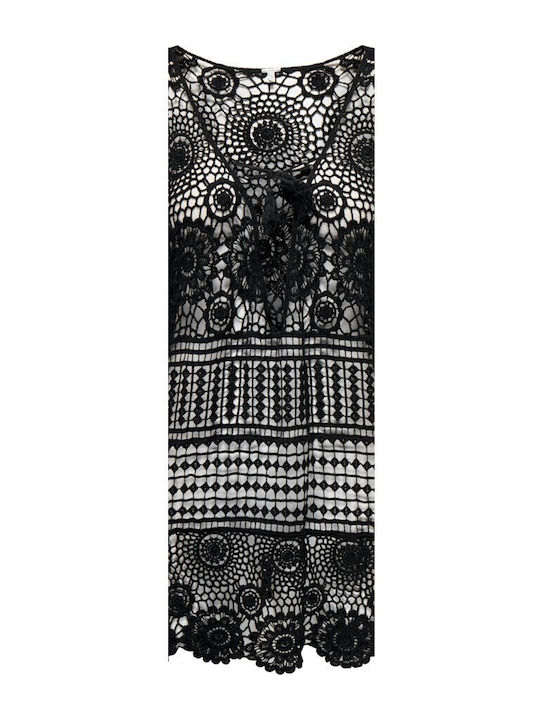 Only Damen Mini Kleid Strand Schwarz