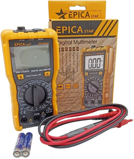 Epica Star Ψηφιακό Πολύμετρο με Μέτρηση AC / DC EP-60551