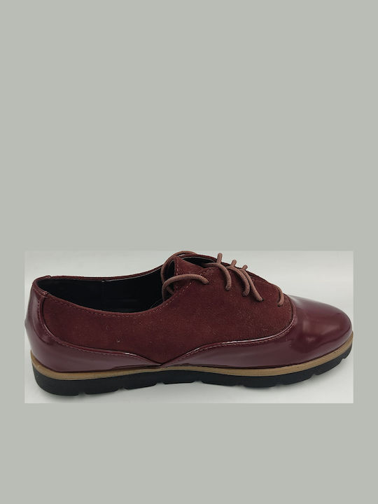 Women's Oxford Shoes Burgundy