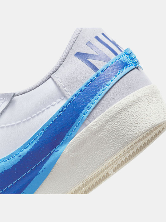 Blazer Low '77 PRM Мъжки Плоски Маратонки White / University Blue / Sail / Pure Platinum