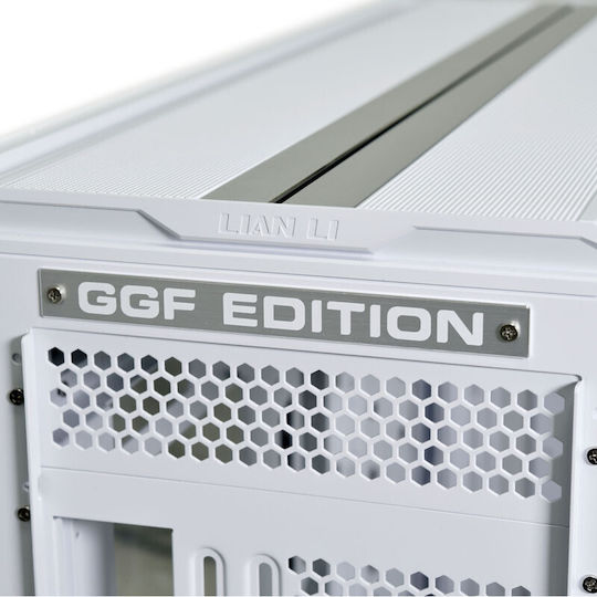 Lian Li V3000 Plus GGF Edition Gaming Full tower Carcasă Calculator cu Fereastră Laterală și Iluminare RGB White GGF Edition