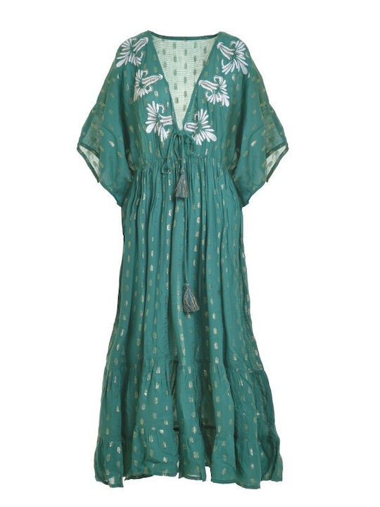 Ble Resort Collection Summer Maxi Dress Green