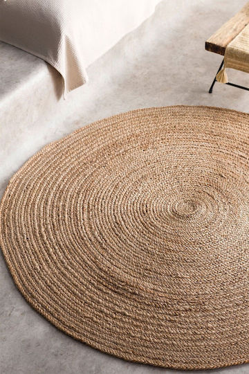 Gofis Home 258 Καλοκαιρινό Ψάθινο Φ150cm Natural Rundo
