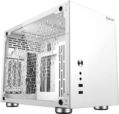 Redragon Strafe EB211 Gaming Mini Tower Computer Case with Window Panel White