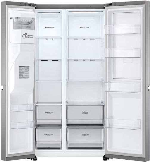 LG Ψυγείο Ντουλάπα 635lt NoFrost Υ179xΠ91.3xΒ73.5εκ. Inox GSJV70PZTE