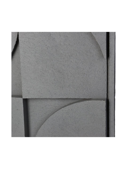 ArteLibre Wall Decor Grey Polyresin 29.5x3.5x39.5cm