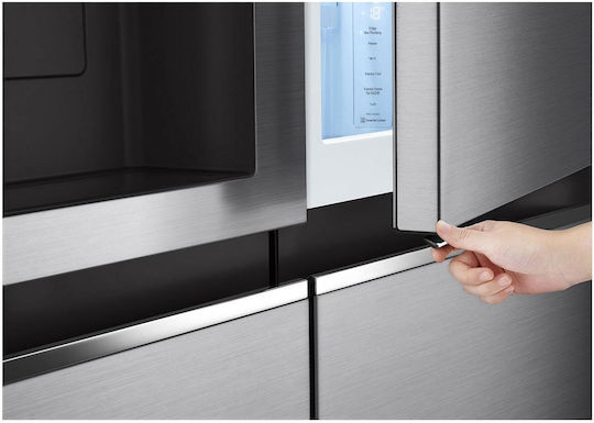 LG Ψυγείο Ντουλάπα 632lt Total NoFrost Υ179xΠ91.3xΒ73.5εκ. Inox GSJV71PZTE