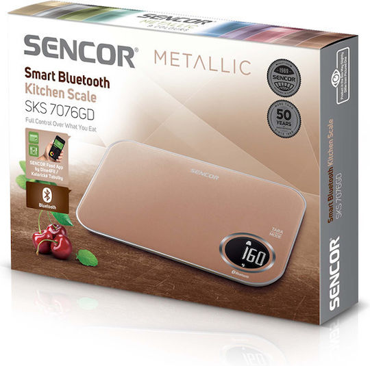 Sencor Digital Kitchen Scale Up To 5kg Gold