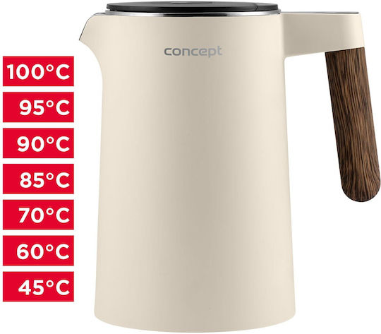 Concept Електрическа Кана 1.5л 2200W Бежова