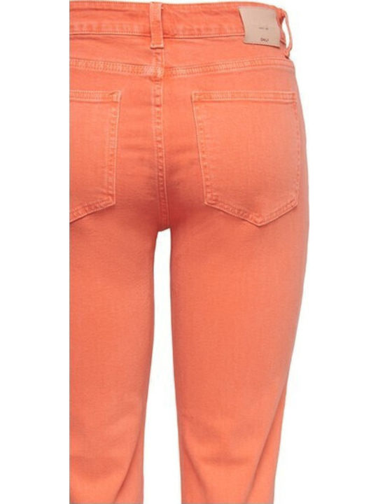 Emily High Waist Women's Jean Trousers in Slim Fit Flame