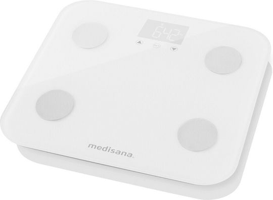 Medisana BS 600 Connect Square Smart Cantar Cu Analizator de Grăsime Corporală in culoare Alb