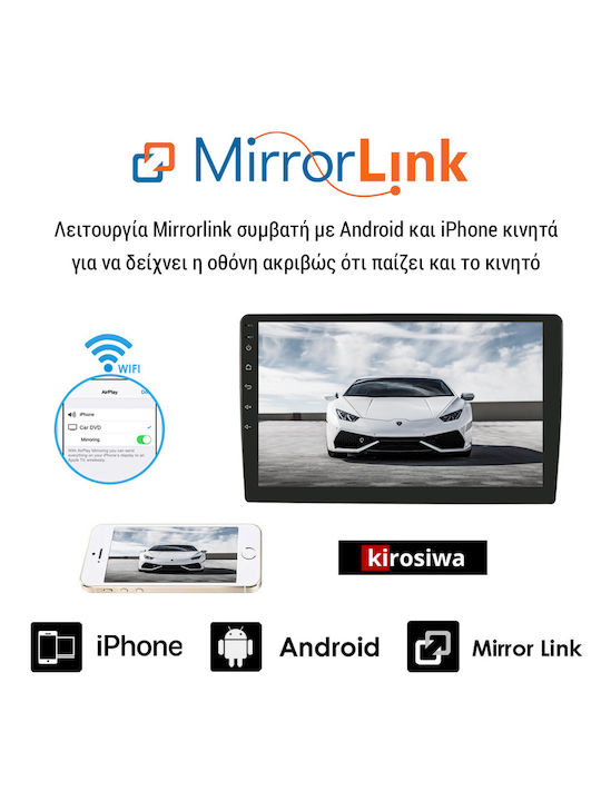 Kirosiwa Sistem Audio Auto pentru Ford Fuziune 2012-2017 (Bluetooth/USB/WiFi/GPS/Apple-Carplay/Android-Auto) cu Ecran Tactil 10"