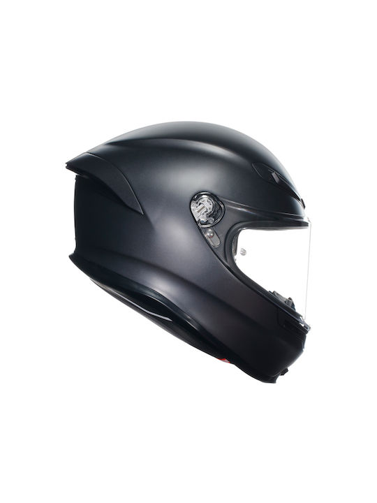 AGV K6 S Matt Black Κράνος Μηχανής Full Face 1255gr με Pinlock