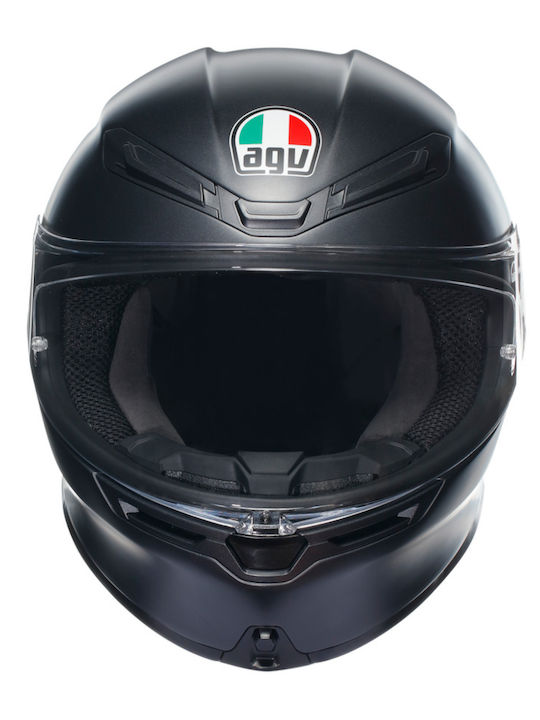 AGV K6 S Matt Black Κράνος Μηχανής Full Face 1255gr με Pinlock