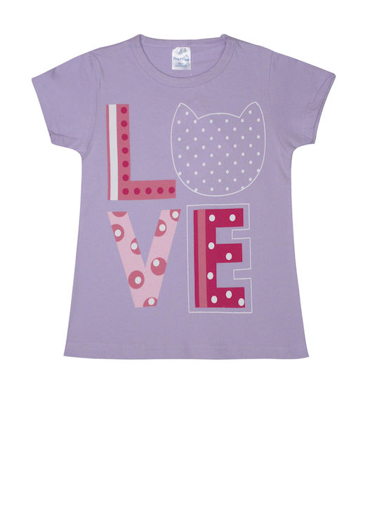 Pretty Baby Kids Pyjamas Summer Cotton Lilac