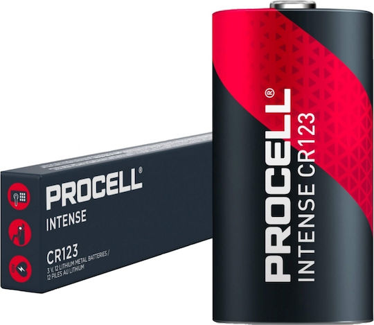 Procell Intense Baterie de Litiu CR123 3V De Unică Folosință (Durată Lungă de Viață) 10 Bucăți