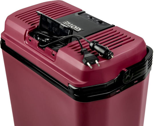 Gotie Tourist Maroon Преносим Хладилник 24л Капацитет 12V Червен