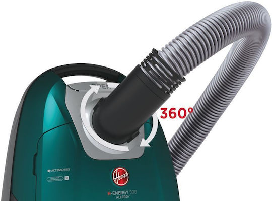Hoover HE530ALG 011 Vacuum Cleaner 700W Bagged 3.5lt Green