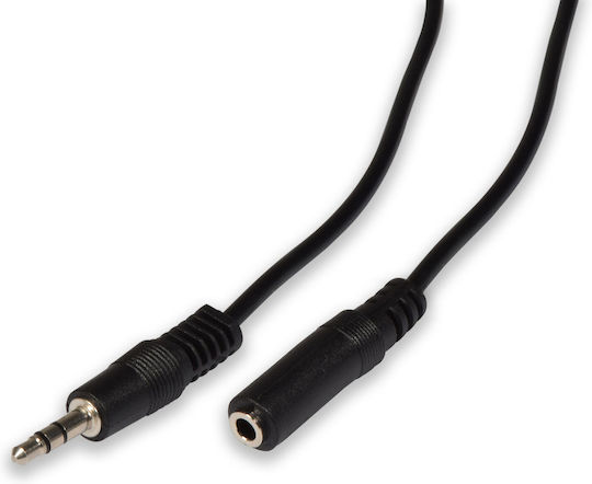 AvLink Audio Cable 3.5mm Male to 3.5mm Female Black 6m