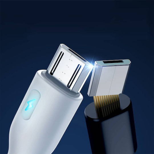 Joyroom S-UM018A13 Geflochten USB 2.0 auf Micro-USB-Kabel Weiß 1.2m 1Stück