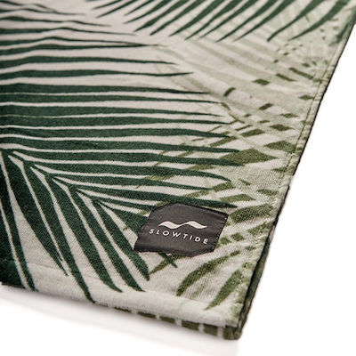 Slowtide Hala Beach Towel Cotton Green 152x76cm.