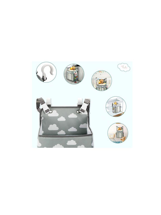 Baby Crib Bumper Gray