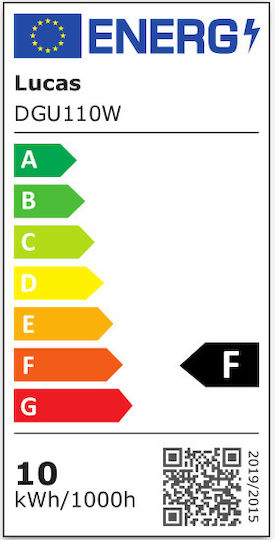 Lucas Λάμπα LED 10W για Ντουί GU10 και Σχήμα MR16 Ψυχρό Λευκό 850lm
