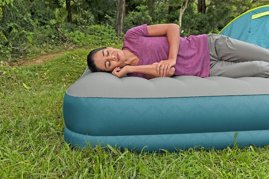 Bestway Inflatable Double Air Mattress with Integrated Electric Pump Alwayzaire 203x152x36cm