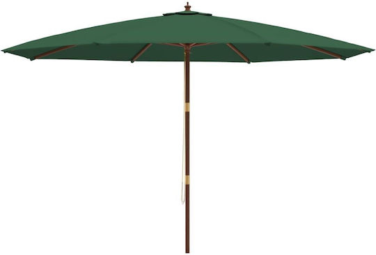 Umbrelă De podea Rotundă De lemn Verde D4m 363176