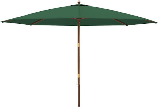 Umbrelă De podea Rotundă De lemn Verde D4m 363176