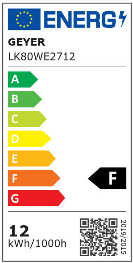 Geyer 3000K Λάμπα LED 12W 115mm για Ντουί E27 και Σχήμα R80 Θερμό Λευκό 1050lm