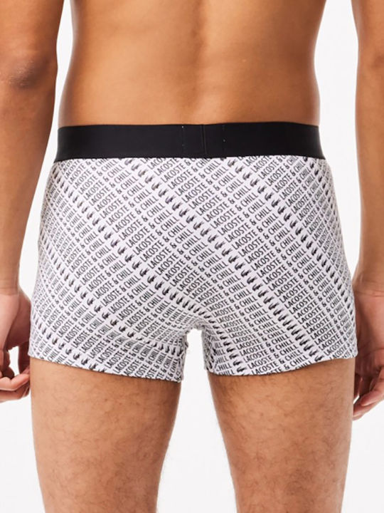 Lacoste Men's Boxer White with Patterns