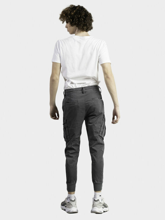 Hose Cargo in Enger Passform Gray