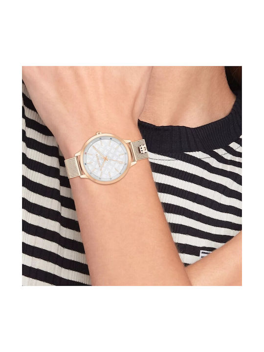 Tommy Hilfiger Iris Uhr mit Rose Gold Metallarmband