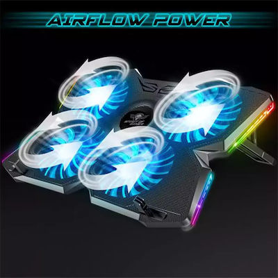 Spirit of Gamer Air Blade 500 RGB Pad de răcire pentru Laptop până la 17.3" cu 4 Ventilatoare