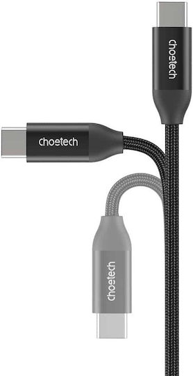 Choetech XCC-1036 Geflochtenes USB 3.1 Kabel USB-C männlich - USB-C 240W PD Schwarz 2m