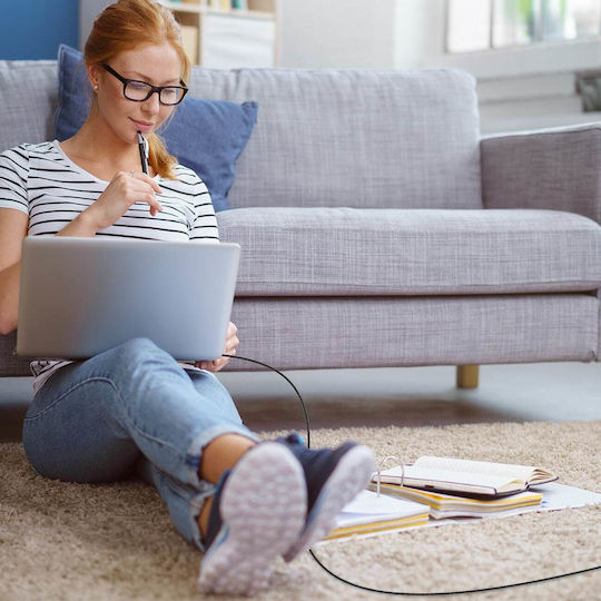 Choetech XCC-1036 Geflochtenes USB 3.1 Kabel USB-C männlich - USB-C 240W PD Schwarz 2m