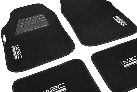 WRC Σετ Μπροστινά και Πίσω Πατάκια Universal 4τμχ Μαύρα