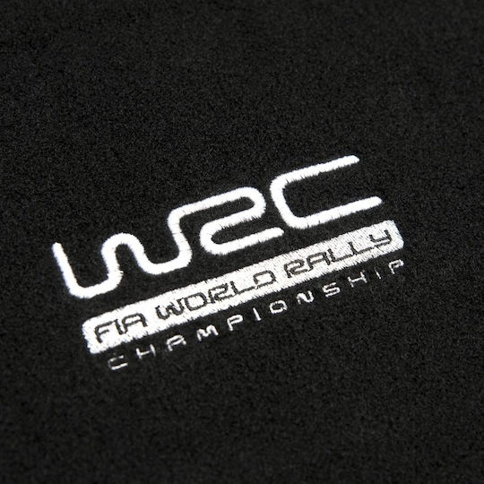 WRC Σετ Μπροστινά και Πίσω Πατάκια Universal 4τμχ Μαύρα