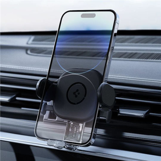 Spigen UTS12 OneTap Βάση Κινητού Αυτοκινήτου με Ρυθμιζόμενα Άγκιστρα Μαύρη