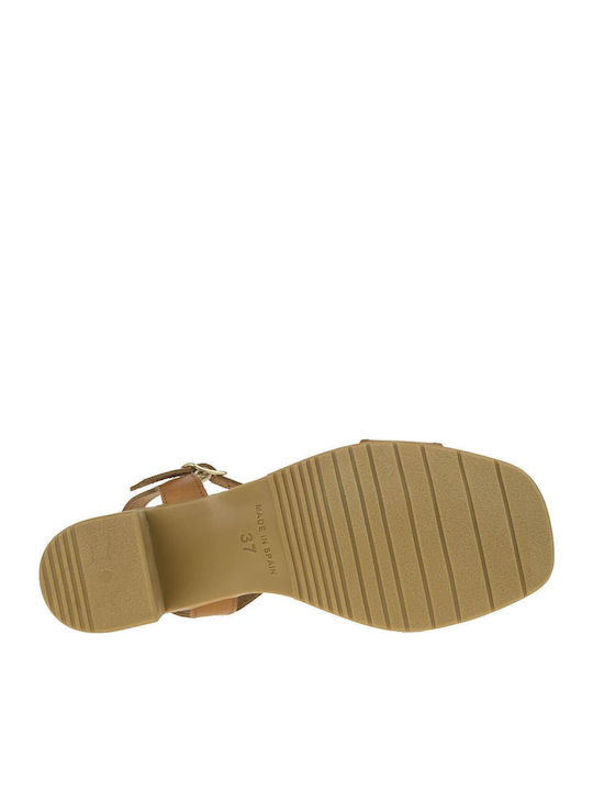 Leather Sandals Anatomic Tabac Brown