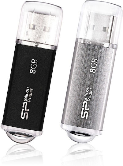 Silicon Power Ultima II-I 8GB USB 2.0 Stick Schwarz