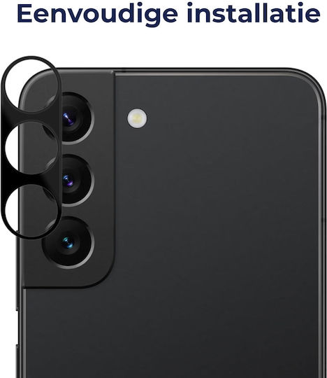 Rosso Протектор за камера Закалено стъкло Черно за Galaxy S23