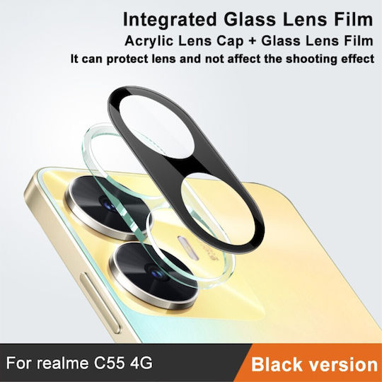 Imak Kameraschutz Gehärtetes Glas Black für das Realme C55